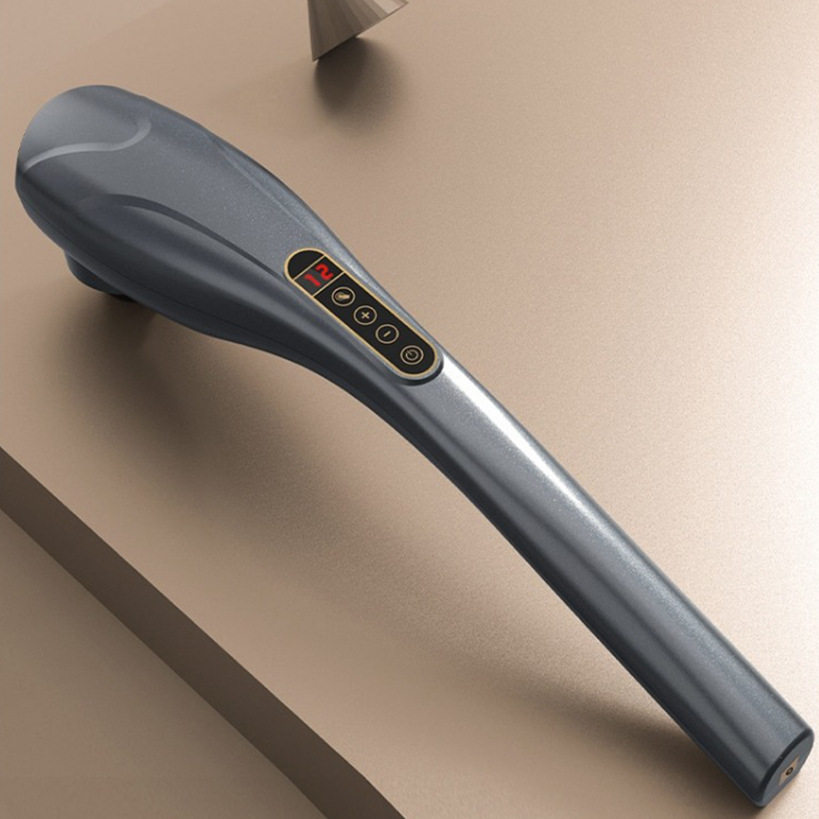 充电海豚按摩器棒肩颈部腰部电动敲打锤多功能振动全身手持式