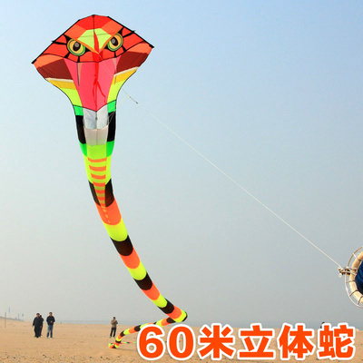 潍坊立体眼镜蛇风筝60米长
