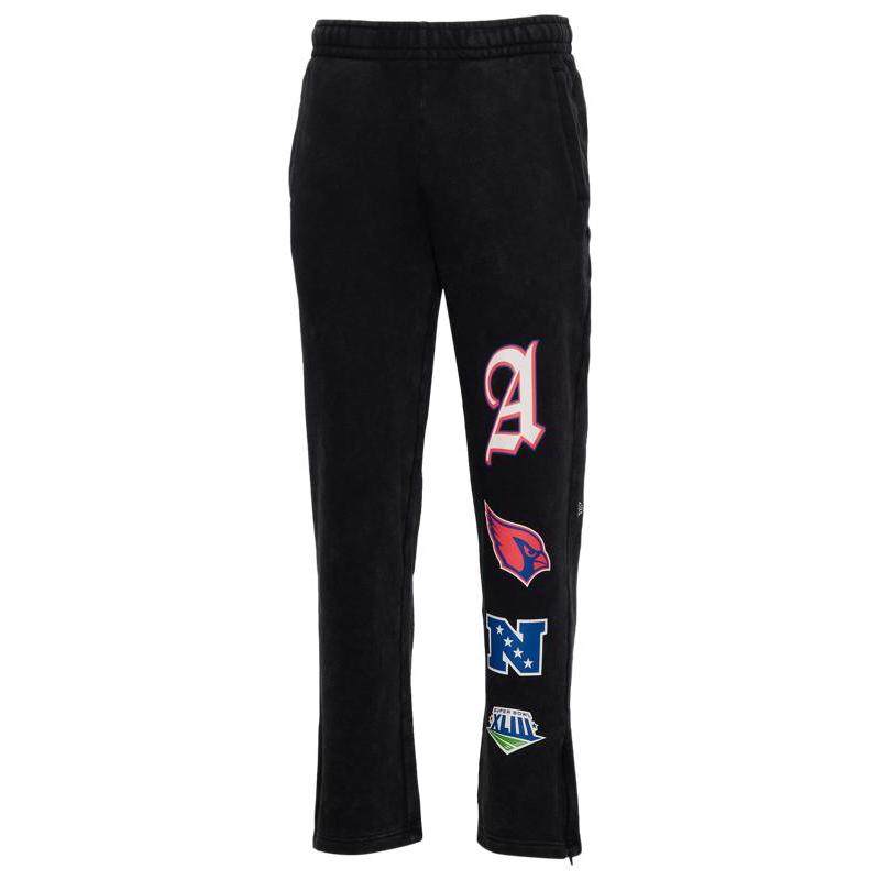 代购New Era男士运动裤舒适贴身透气保暖宽松版型带口袋黑色