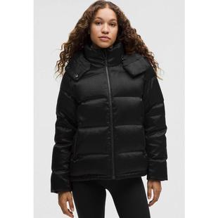 代购lululemon露露乐蒙女士羽绒服保暖防风拉链口袋连帽设计