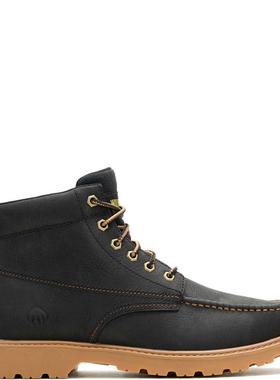 代购Wolverine男士工装靴透气吸汗缓震防滑全粒面皮革系带