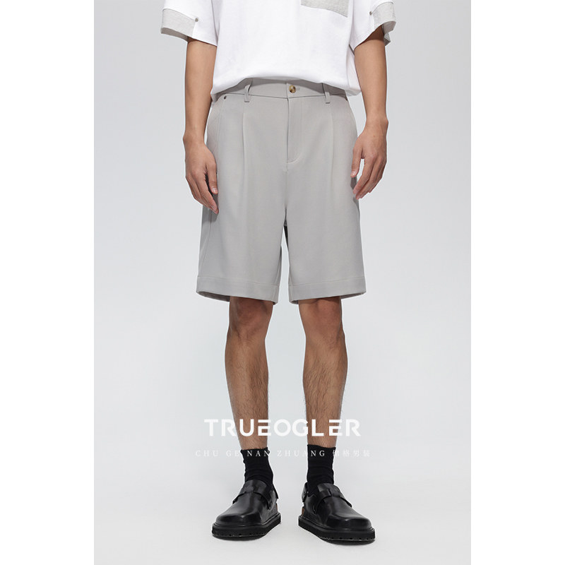 【储格】细斜纹休闲五分裤男大口袋宽松直筒5分短裤设计感透气,男装,短裤,淘宝优惠券,粉丝福利购,淘宝优惠卷