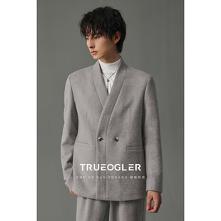 储格 新款 雪尼尔休闲西服男新中式 外套2025秋季 高级感单西 西装