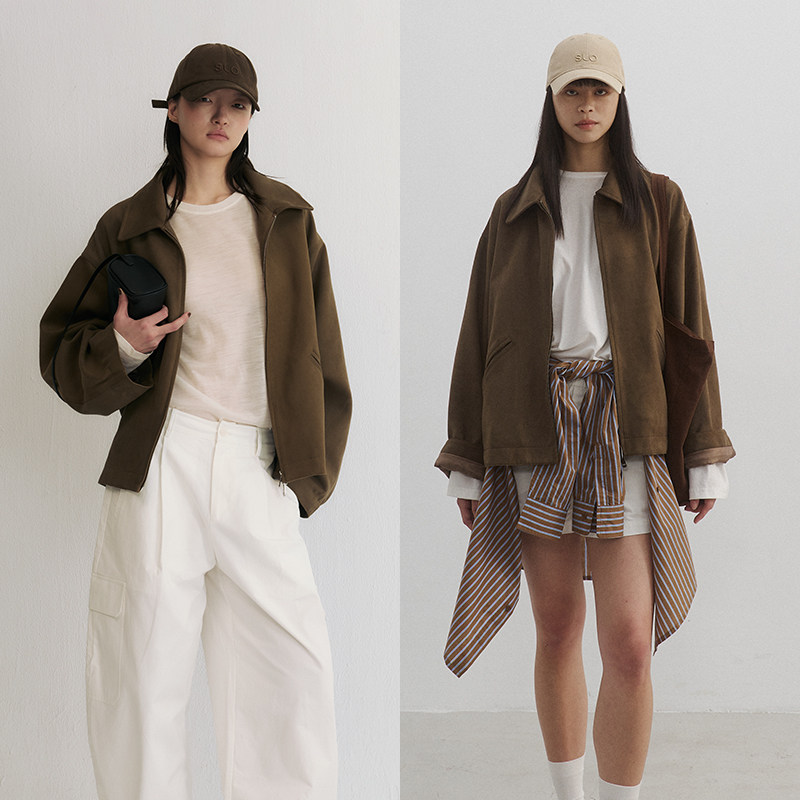 SLO-Itsdani【都市游牧者】复古箱型定制双开拉链慵懒随性外套