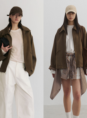 SLO-Itsdani【都市游牧者】复古箱型定制双开拉链慵懒随性外套