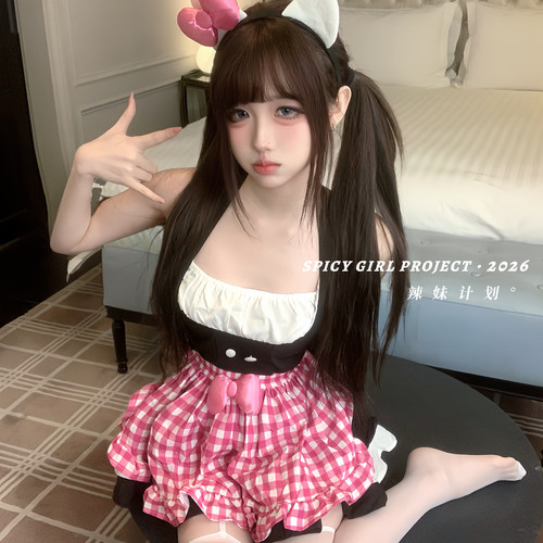 辣妹计划~性感睡裙女仆cos制服情调扮演套装纯欲约会战袍qqny内衣