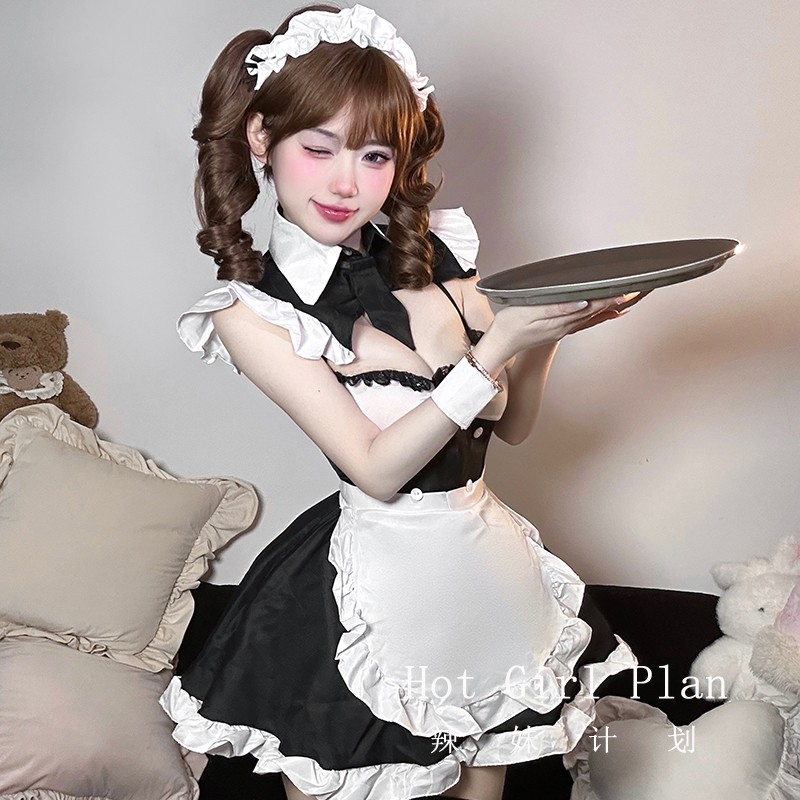 辣妹计划：娇俏女佣*女仆cos制服性感lolita角色扮演套装qqny内衣