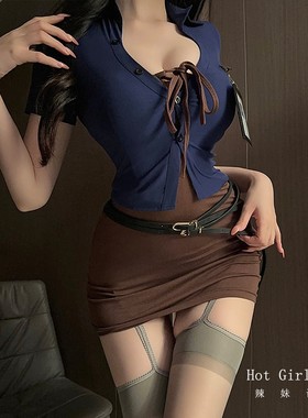 辣妹计划*性感兔女郎制服ol秘书套装纯欲御姐超短睡衣抹胸包臀裙