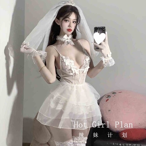 新娘婚纱制服纯欲性感透视连体衣