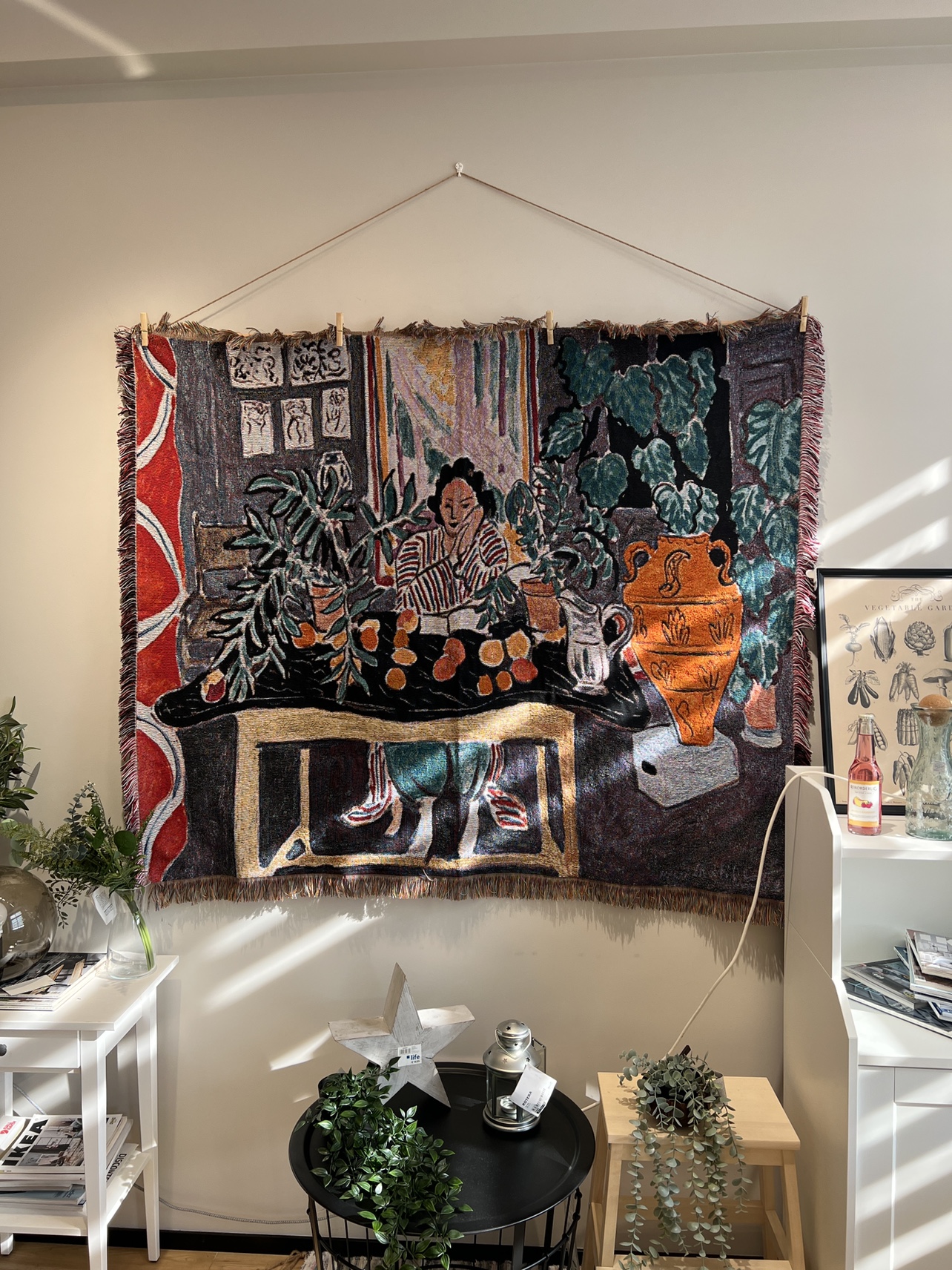 Henri Matisse 花瓶马蒂斯 野兽派 毛毯 挂毯 民宿