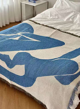 Blue Nude蓝色裸者Henri Matisse马蒂斯油画沙发毯复古艺术挂毯