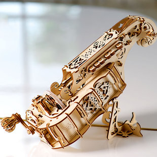 手工木质机械传动模型高难度DIY拼装男女玩具益智积木礼物送朋友