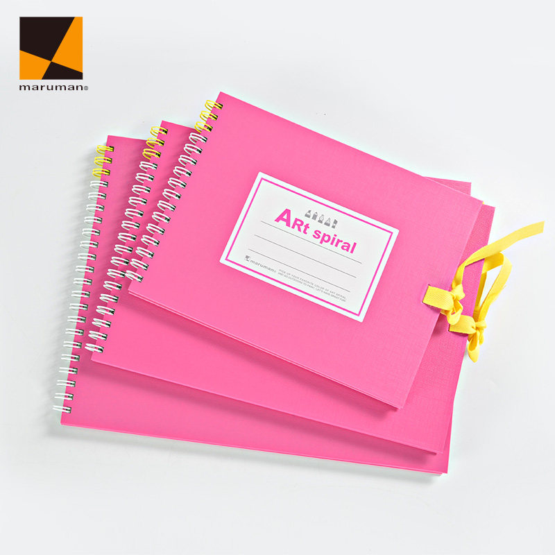 日本maruman美乐麦art spiral彩虹线圈绘画素描本 水彩速写本f0/f1/f2