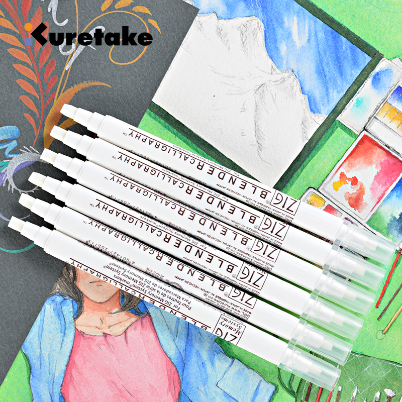 吴竹双头无色水性颜料美术绘画