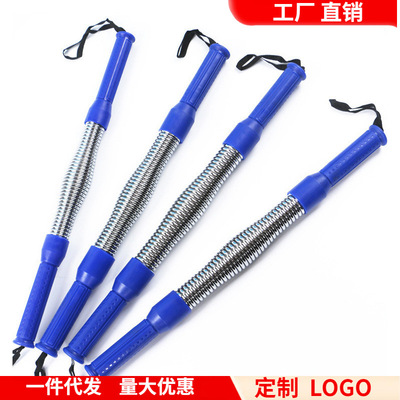 健身臂力器40kg50/60公斤弹簧臂力棒30kg电镀健身器材家用握力器