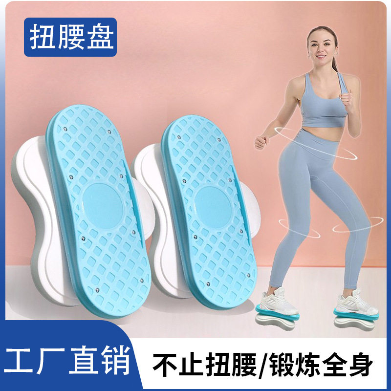 家用室内健身训练运动器材减脂瘦身分离转盘静音分体式双踏扭腰盘