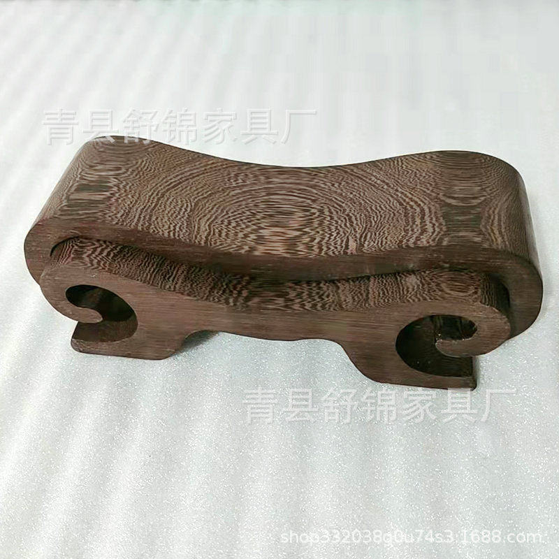 厂家直供鸳鸯枕木质凉枕睡枕摆件贵妃枕木质枕头鸡翅木颈椎枕