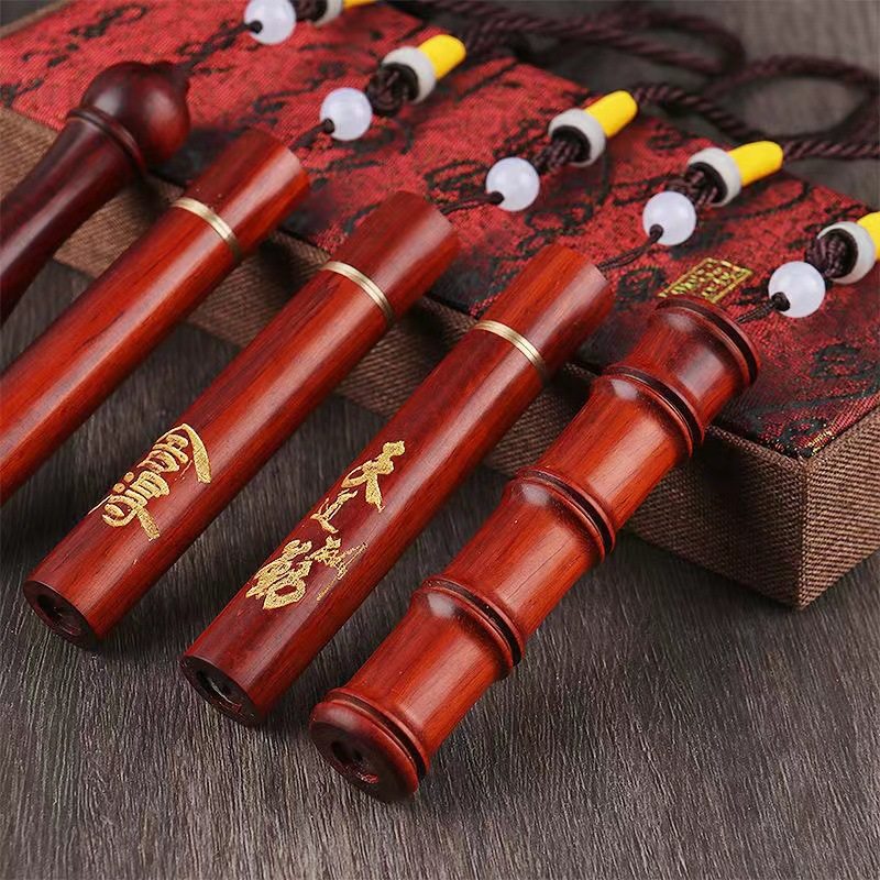 檀木火折子充电打火机防风一吹点烟器木质火折子