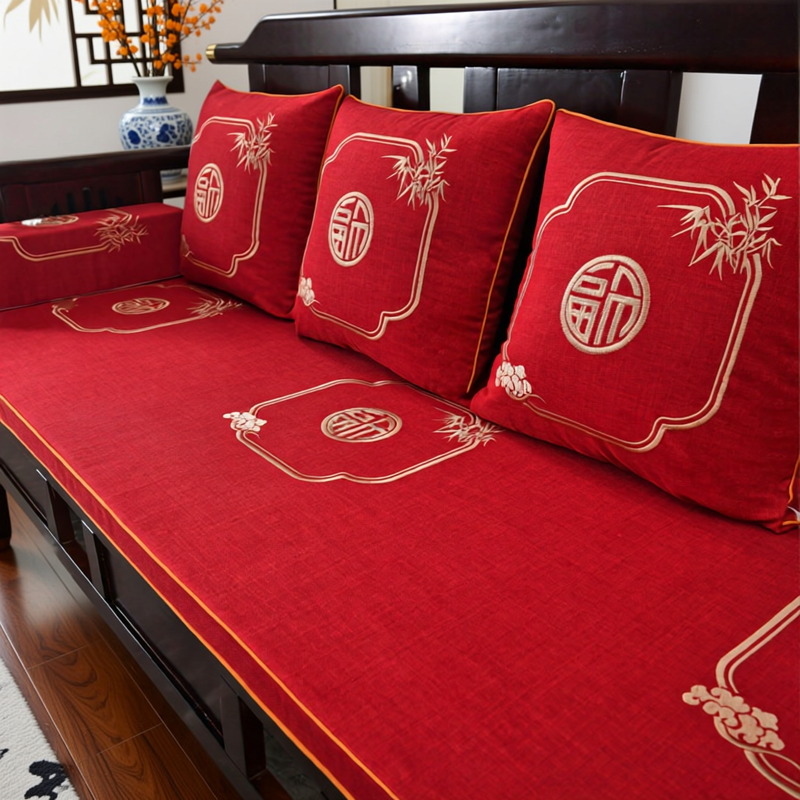 2025新款红木沙发垫四季通用中式高端老式实木椅子客厅罗汉床坐垫
