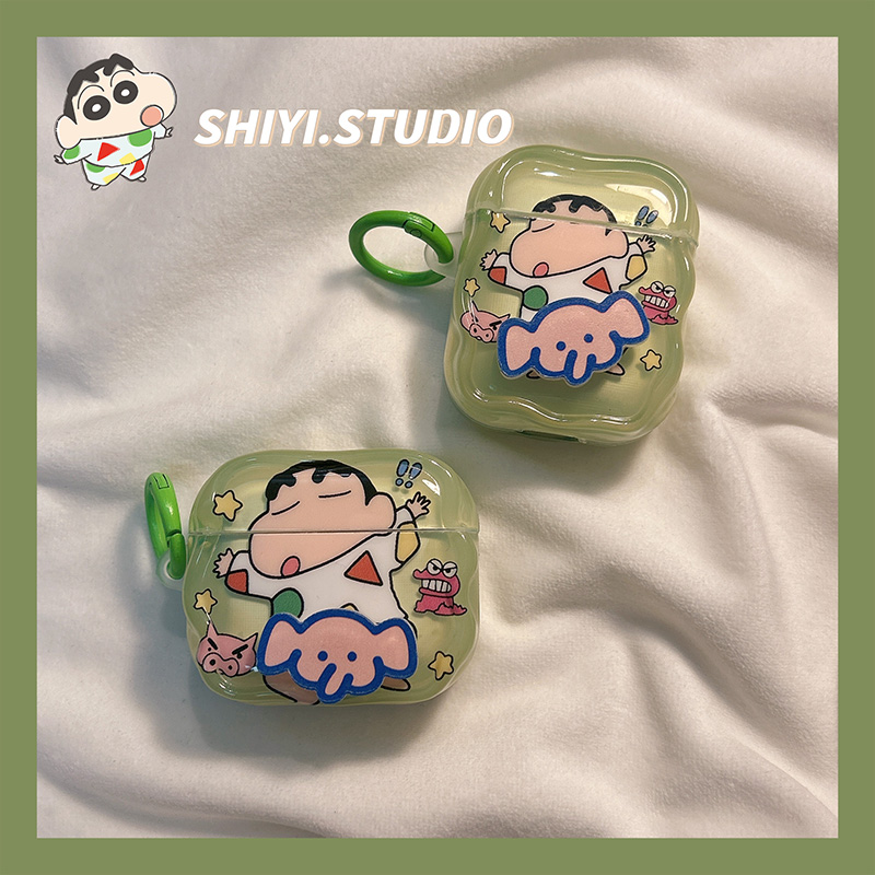 趣味搞怪旋转卡通蜡笔小新耳机套