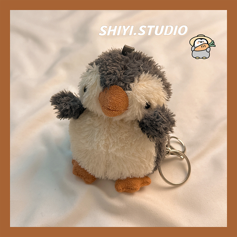 jellycat毛绒小企鹅适用AirPods4保护套秋冬新款iPod苹果耳机壳1/2代无线蓝牙3代airpodspro2代软防摔保护壳