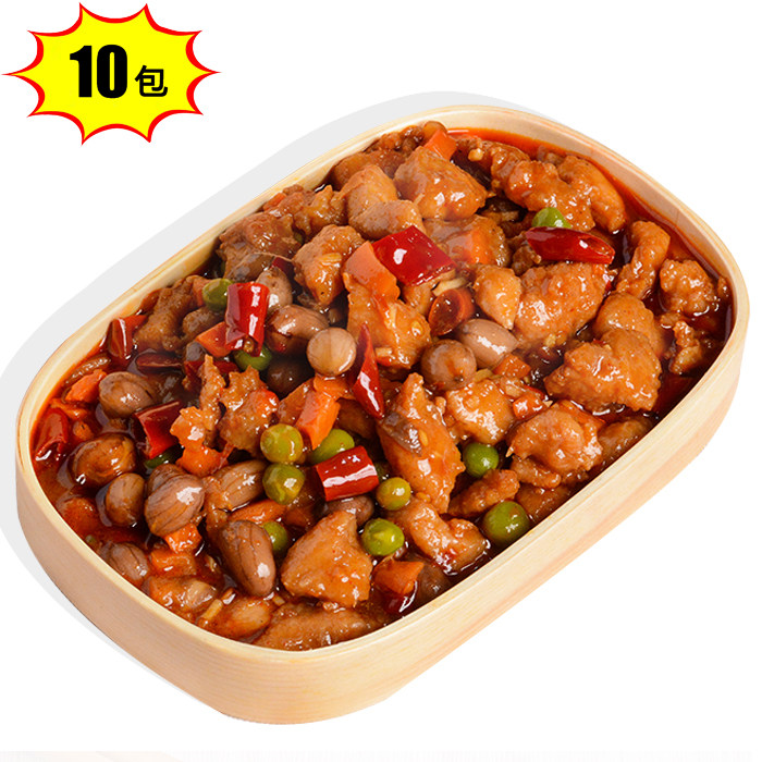 菜字头200g*10包宫保鸡丁料理包 川式快餐外卖菜肴包盖浇饭调理包