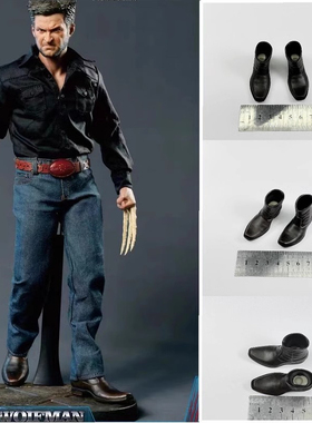 现货 1/6兵人配件 鞋子 皮鞋X战警 逆转未来 金刚狼5.0 鞋子 非HT