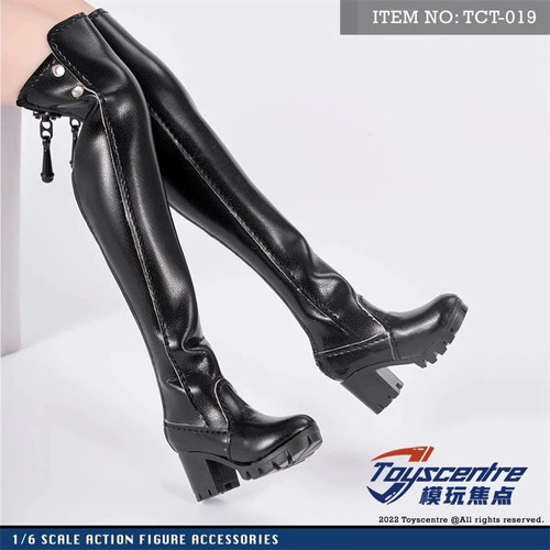 Toys centre 1/6 女兵人 TCT-019 空心女靴 长筒靴手办模型配件