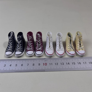 1/6女兵人 ZY1006 潮流运动鞋 绑带鞋 高帮鞋 空心板鞋模型 现货