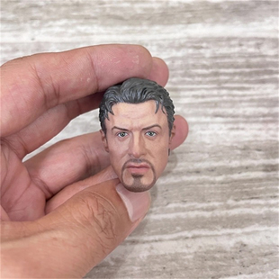 1/6男兵人头雕 敢死队巴尼罗斯 史泰龙 1.0 头雕12寸模型配件现货