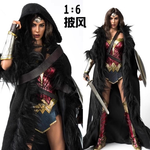 现货 VSTOYS 1/6女兵人 女侠披风斗篷 适用于phicen包胶女素体