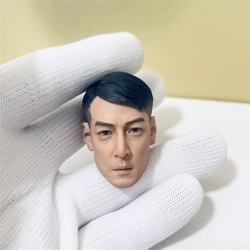 1/6男兵人 帅哥头雕 亚洲明星 吴彦祖 短发头雕 12寸模型 现货
