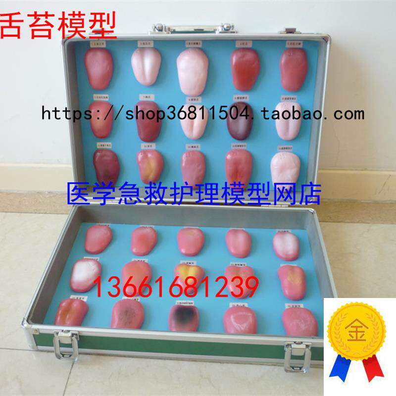 舌苔模型舌苔病理模型舌像模型30件y/套舌苔症状对比模型