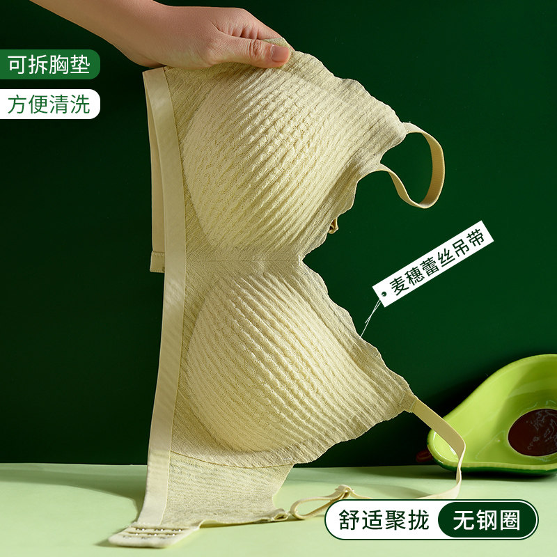 内衣女2024新款爆款小胸聚拢收副乳防下垂夏季薄款无钢圈文胸胸罩