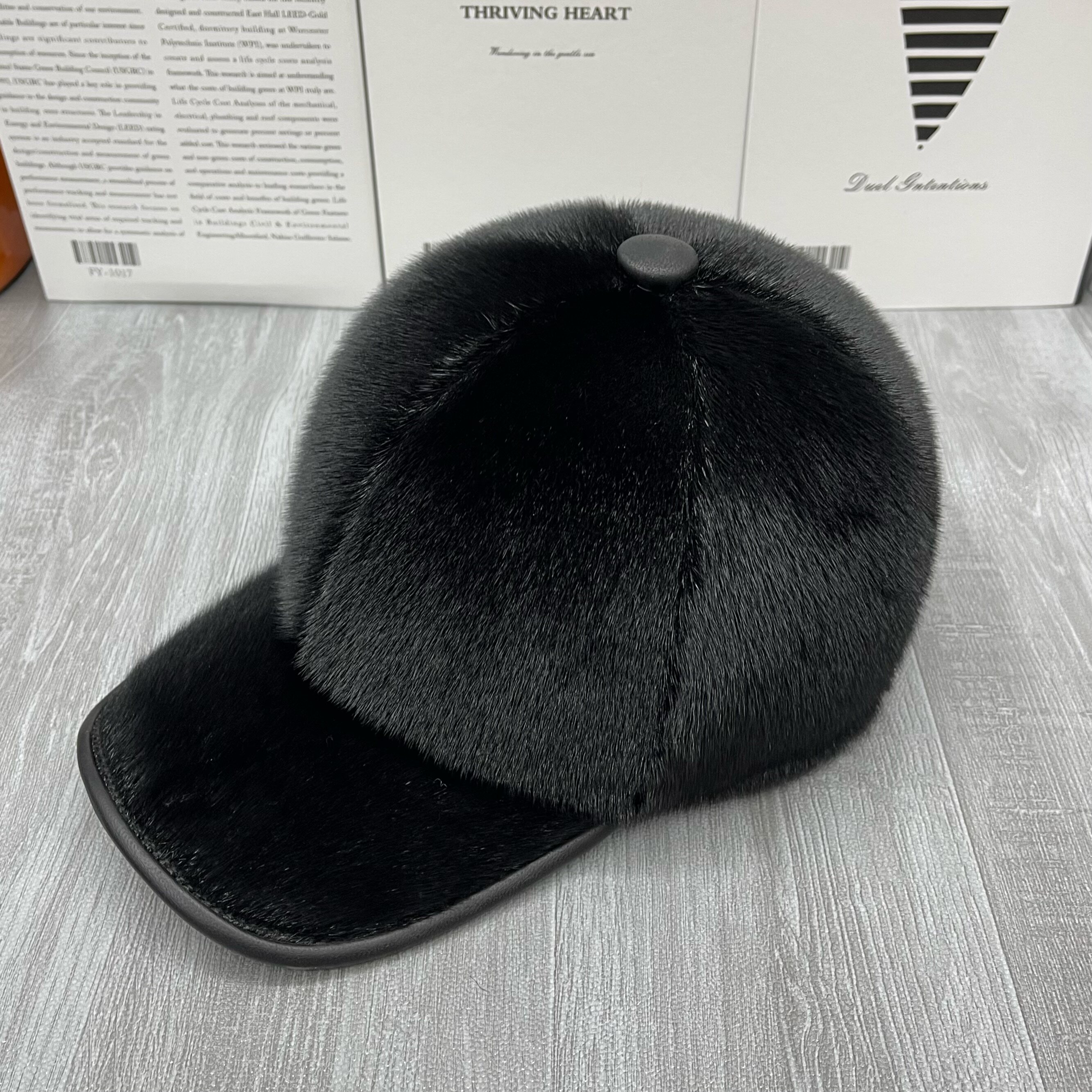 海豹毛帽子男女款真毛可调节进口整皮海豹鸭舌棒球帽护耳高档棉帽