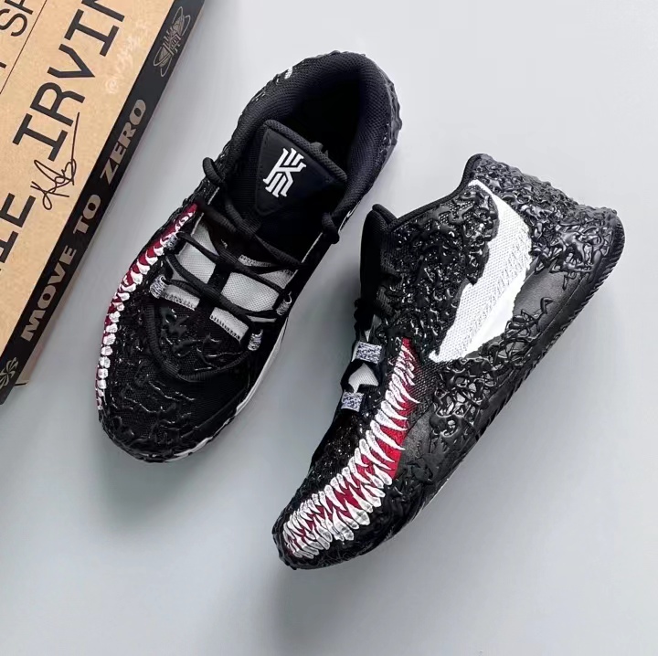 定制球鞋 Nike KyrieFlytrapll6ep欧文毒液3d液体 中帮男款篮球鞋