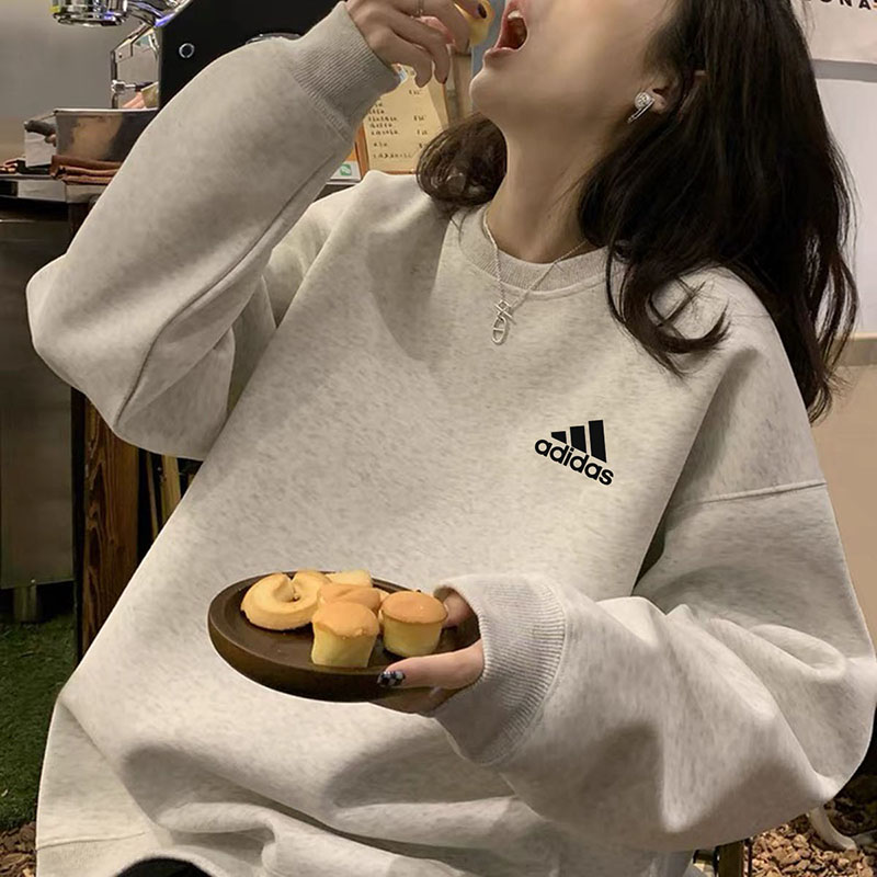 阿迪达斯Adidas圆领卫衣女上衣