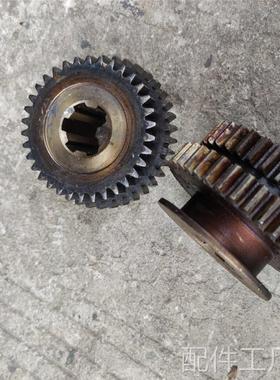 上海江宁CA616车床配件2049拨叉双3联齿轮Z34/36内孔6-33*8/L57机