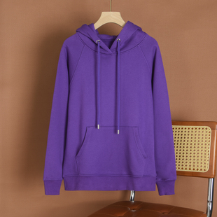 高质量加绒加厚卫衣女秋冬新款连帽插肩袖宽松休闲洋气上衣外套潮