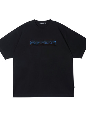 MYGE图形定界框概念印花纯棉T恤