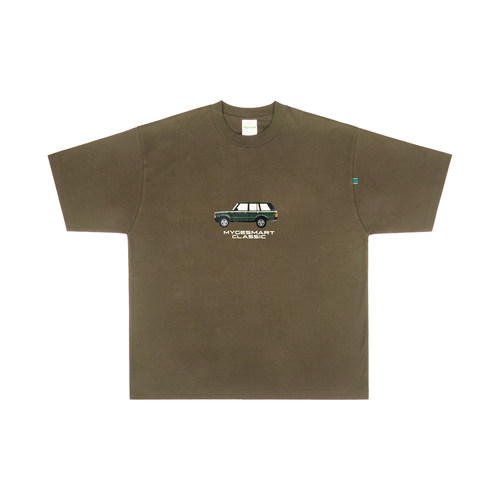MYGESMART汽车印花短袖T恤