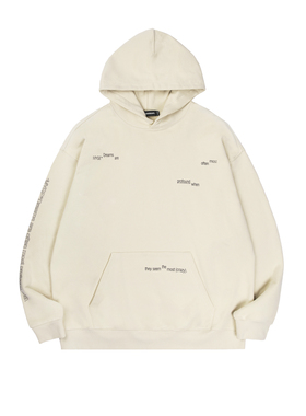 MYGE梦境与现实投射概念印花连帽宽松休闲纯棉卫衣