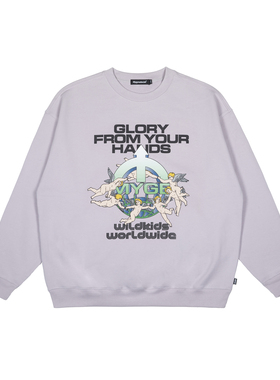 MYGE纵横四海卡通图案印花圆领卫衣