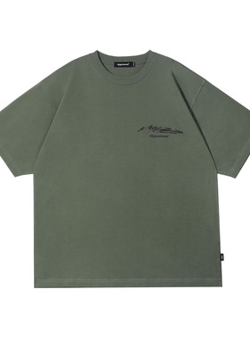 MYGE 手绘涂鸦印花纯棉短袖T恤