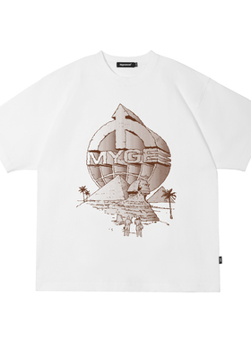 MYGE 历史遗迹梦幻探索纯棉短袖T恤