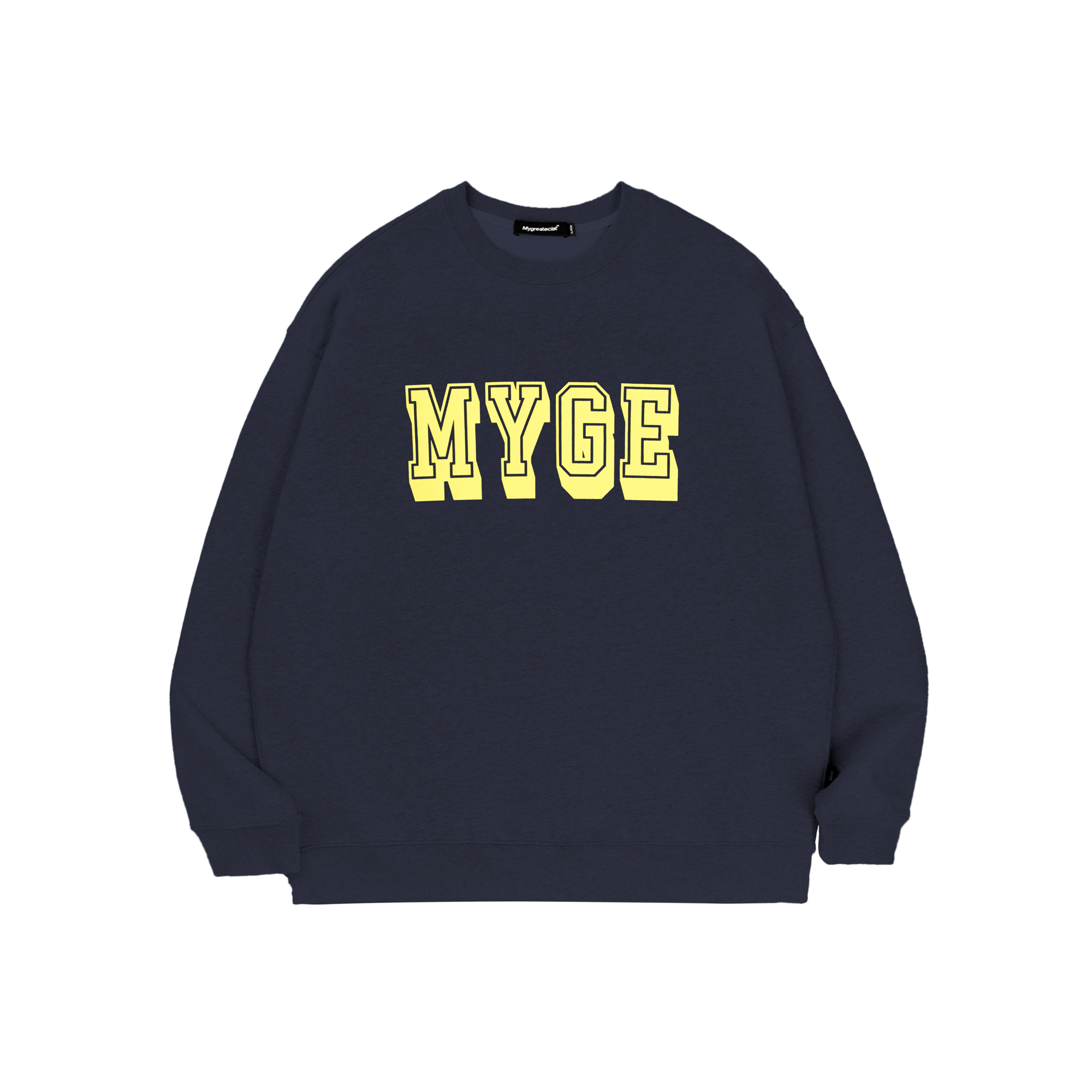 myge学院宽松纯棉圆领卫衣