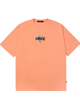 MYGE 21S/S 经典LOGO地球远景印花宽松街头休闲短袖纯棉夏季T恤