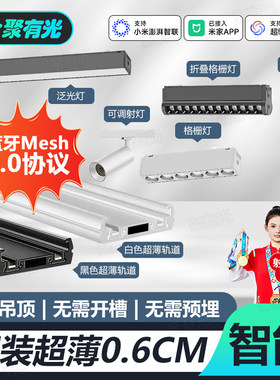 智能Mesh2.0免吊顶超薄磁吸灯