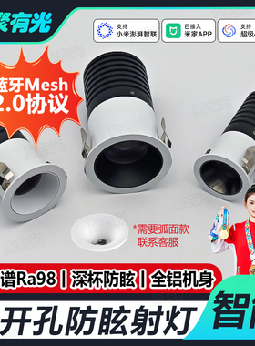 智能调光小射灯已接入米家APP嵌入式智能调光客厅餐厅led35MM射灯