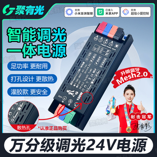 已接入米家APP智能一体电源Mesh2.0变压器24V线型灯带小爱控制器